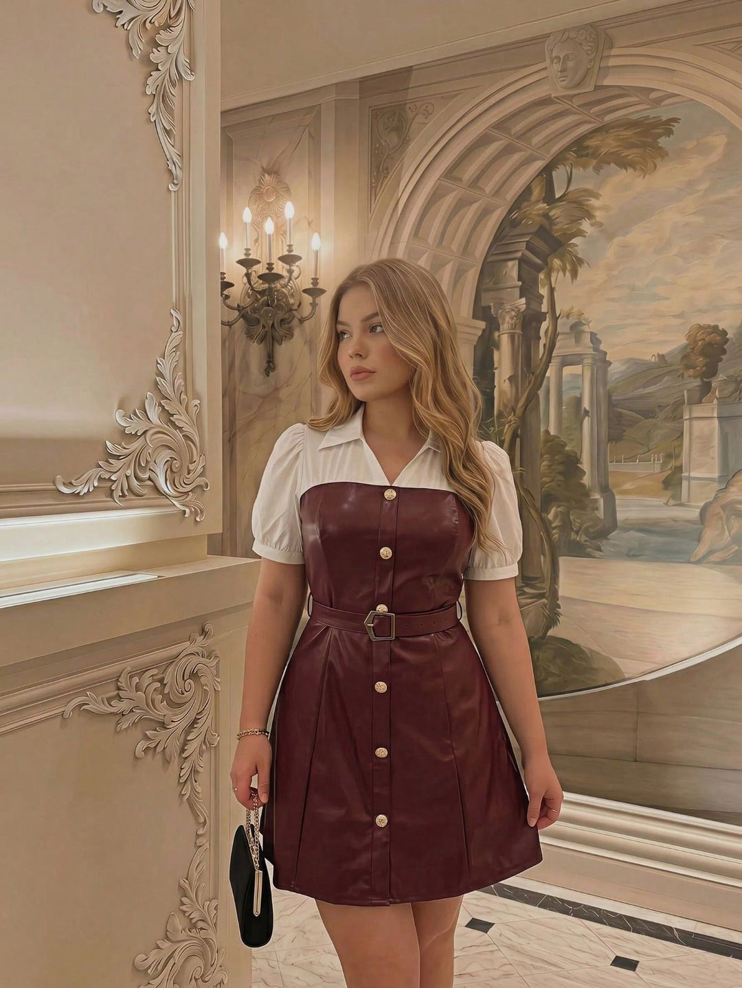 Rochie SHEIN, vișiniu