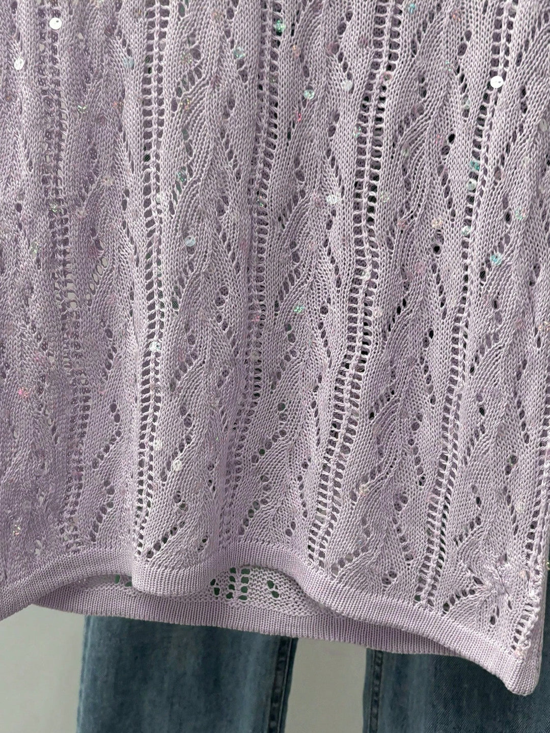 Bluza tricotată SHEIN, mov