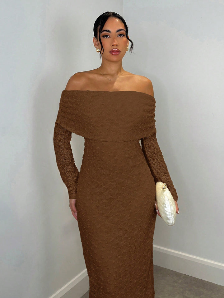Rochie maxi SHEIN, maro