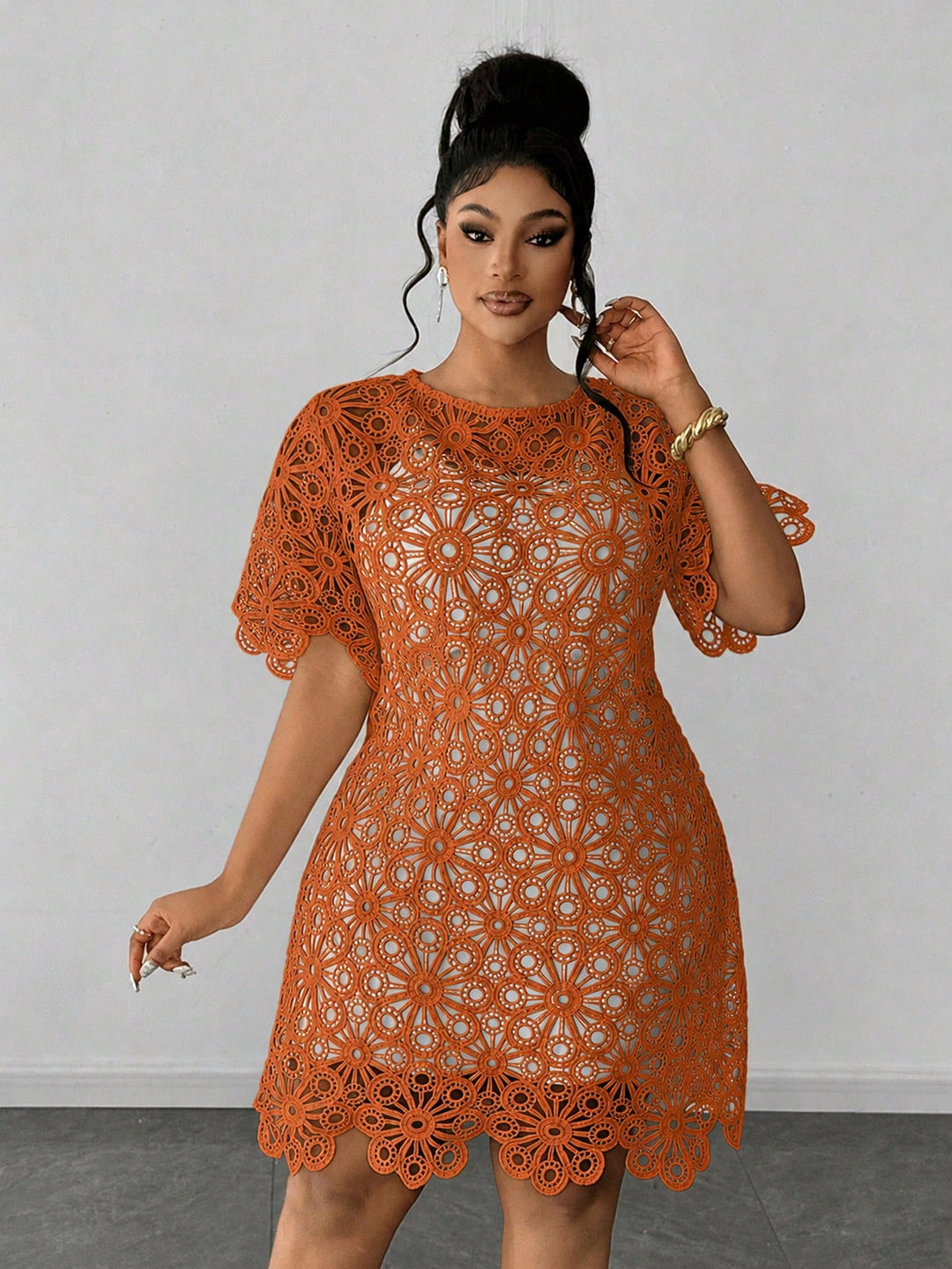 Rochie SHEIN, portocaliu