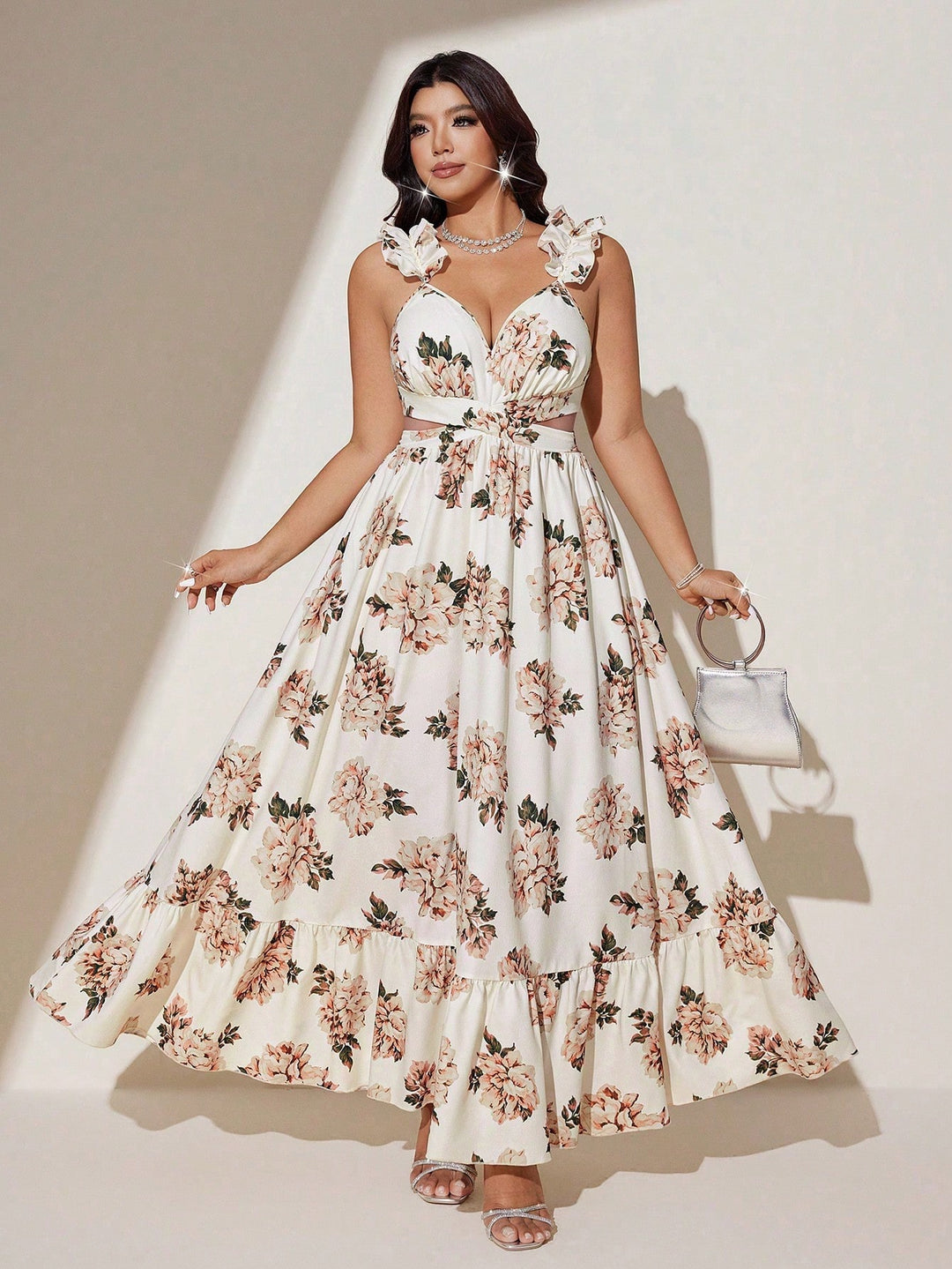 Rochie maxi SHEIN, mix culori