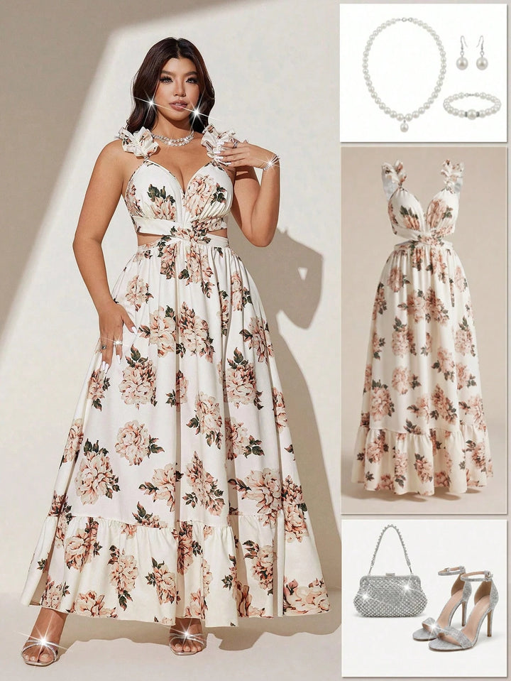 Rochie maxi SHEIN, mix culori