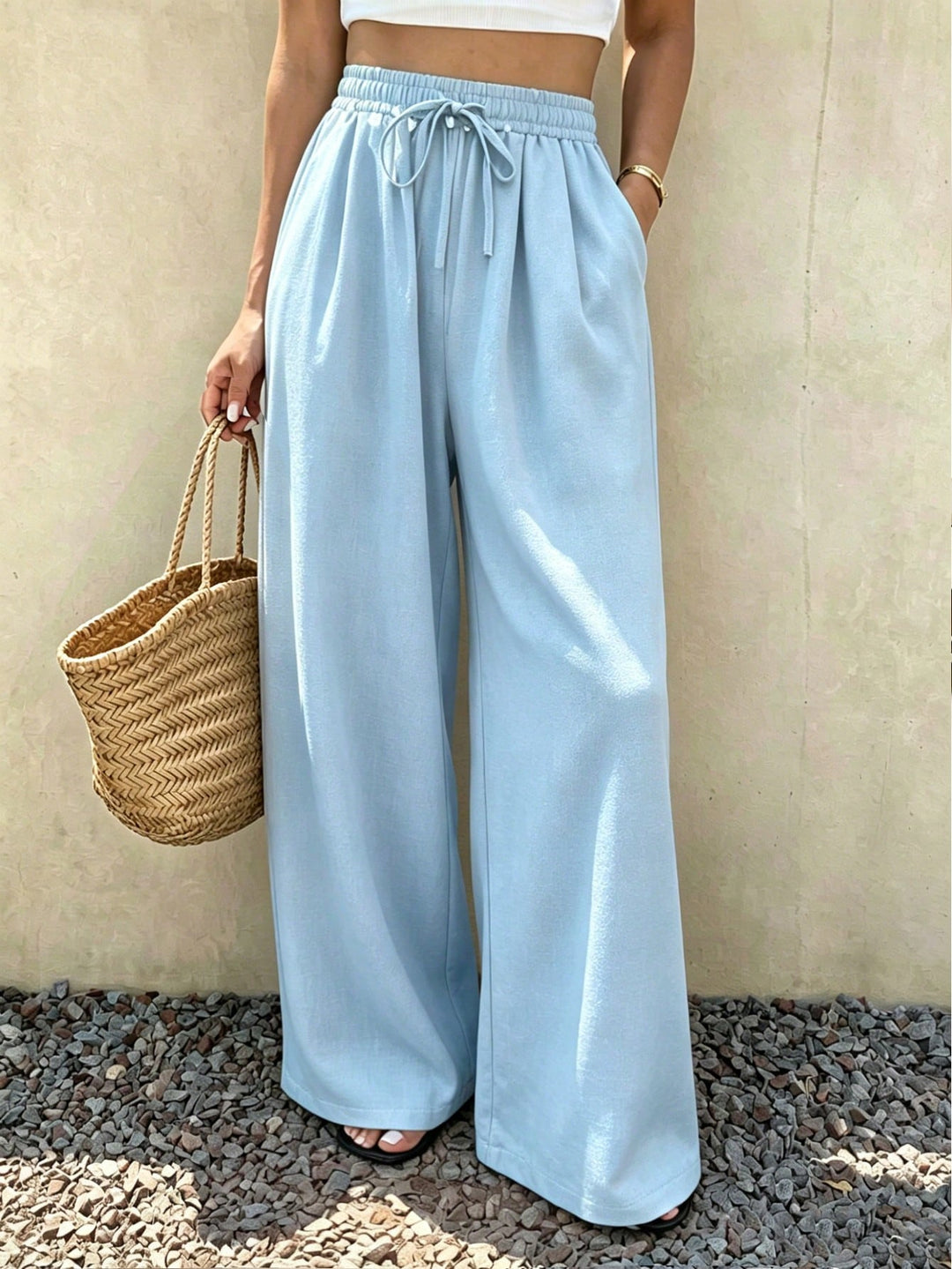 Pantaloni SHEIN, albastru