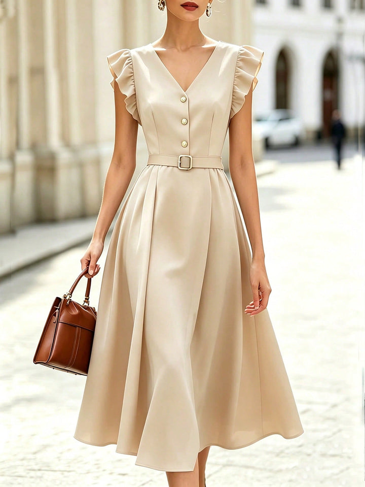 Rochie midi SHEIN, auriu