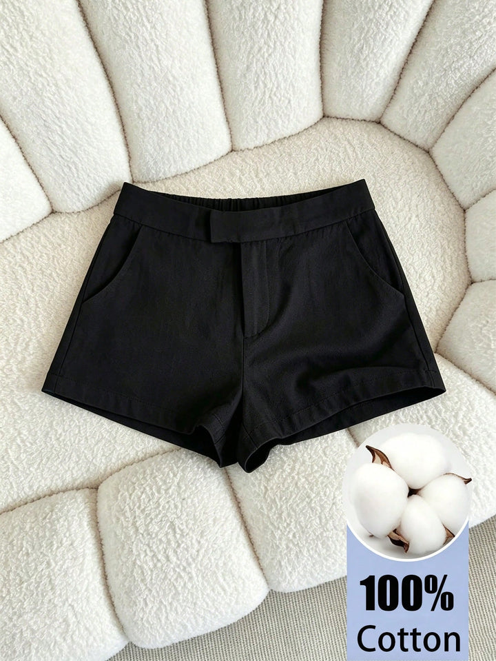 Pantaloni scurți SHEIN, negru