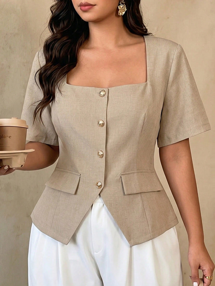 Top SHEIN, bej