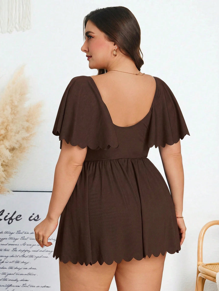 Rochie mini SHEIN, maro