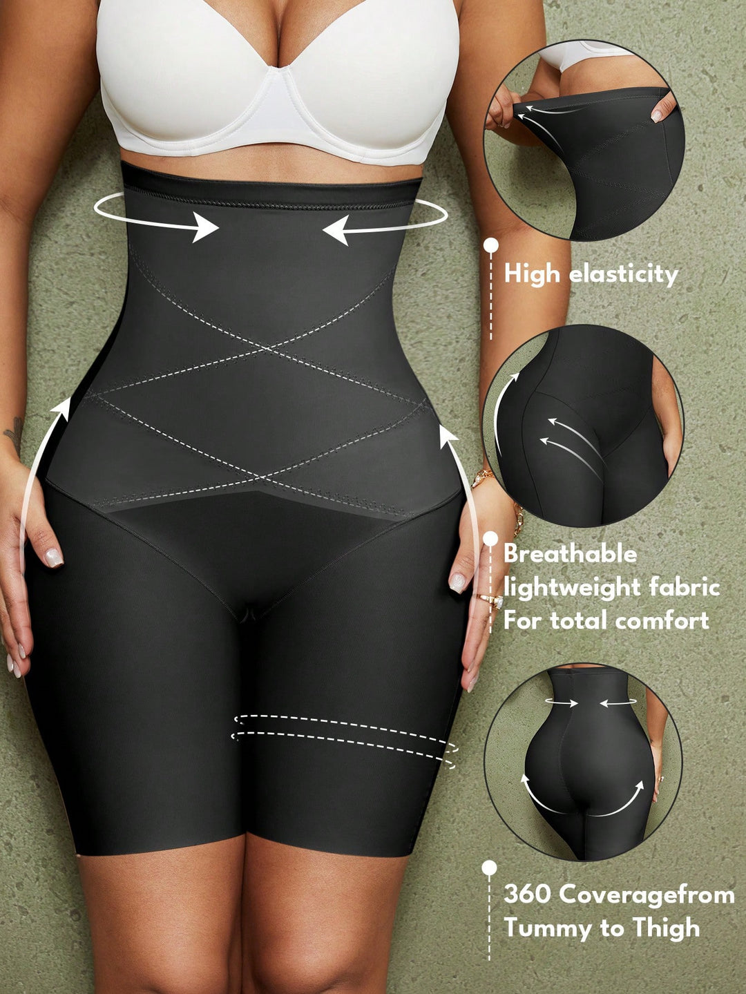 Lenjerie modelatoare SHEIN, negru