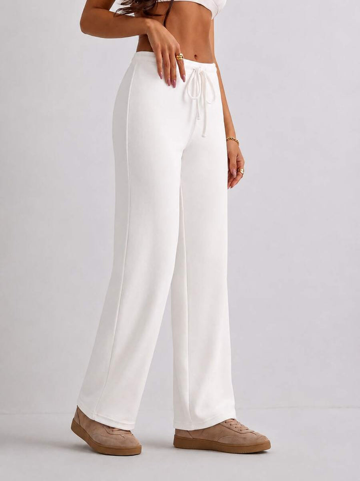 Pantaloni SHEIN, alb