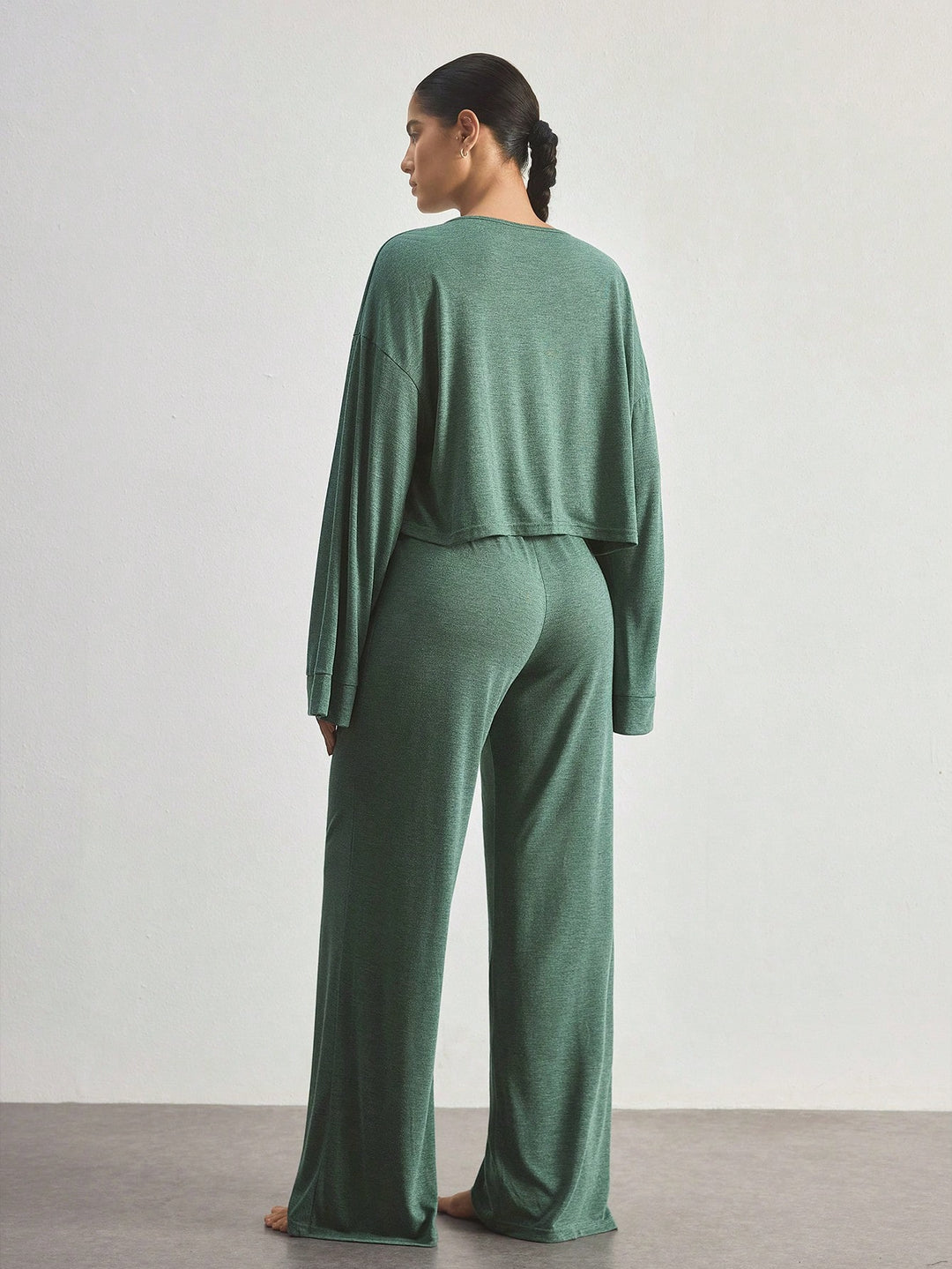 Set pijamale SHEIN, verde