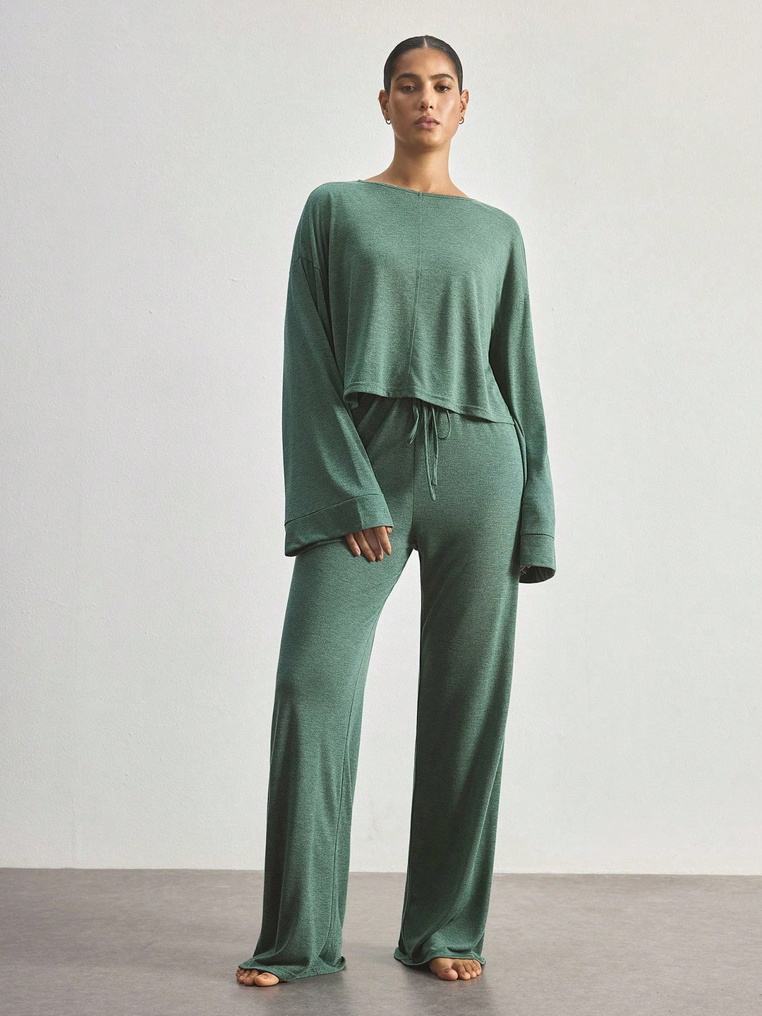 Set pijamale SHEIN, verde