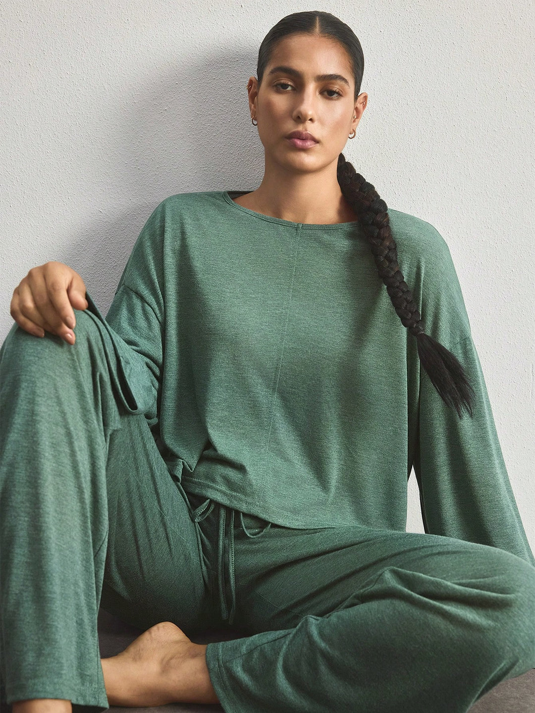 Set pijamale SHEIN, verde