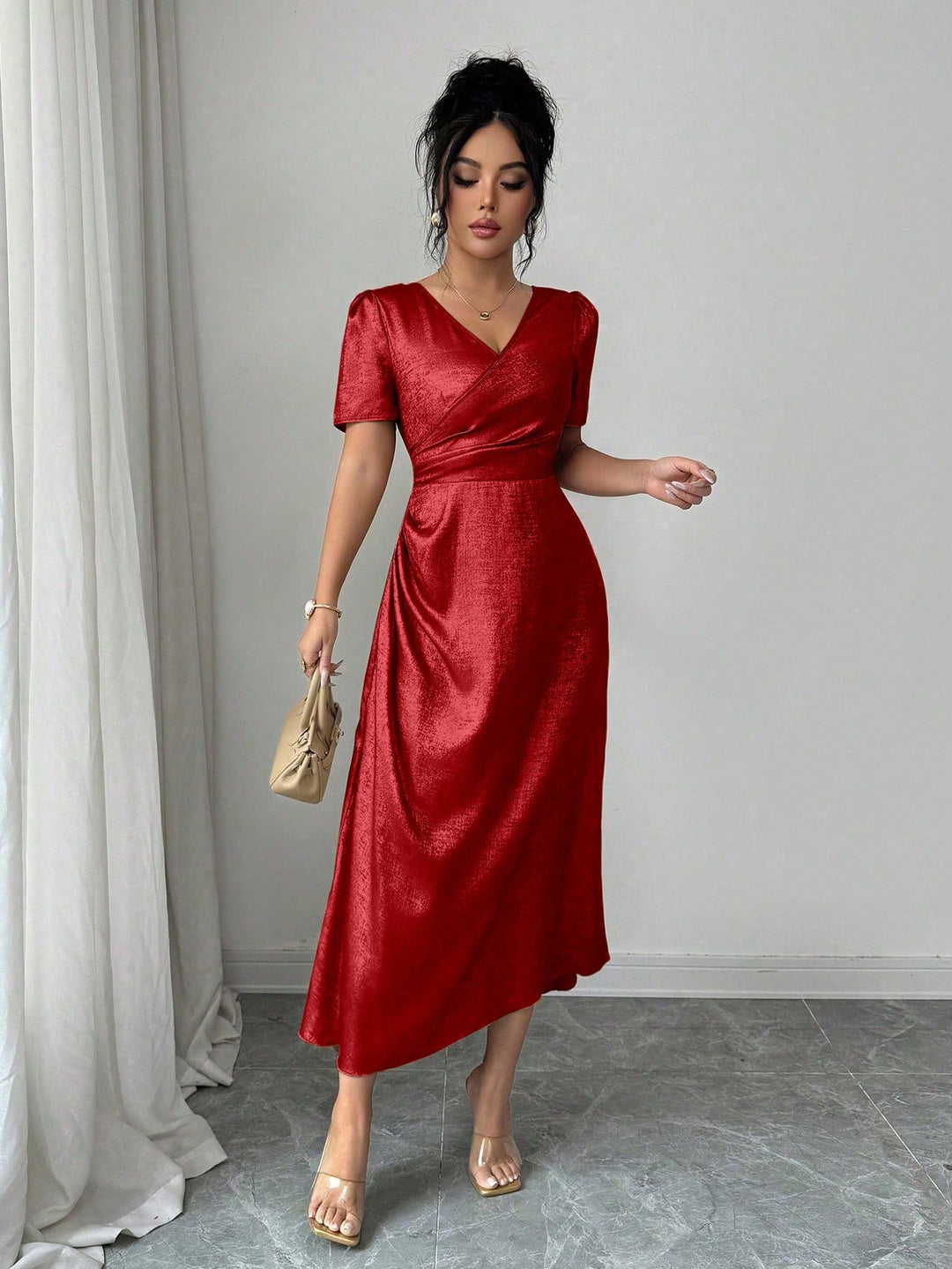 Rochie maxi SHEIN, roșu