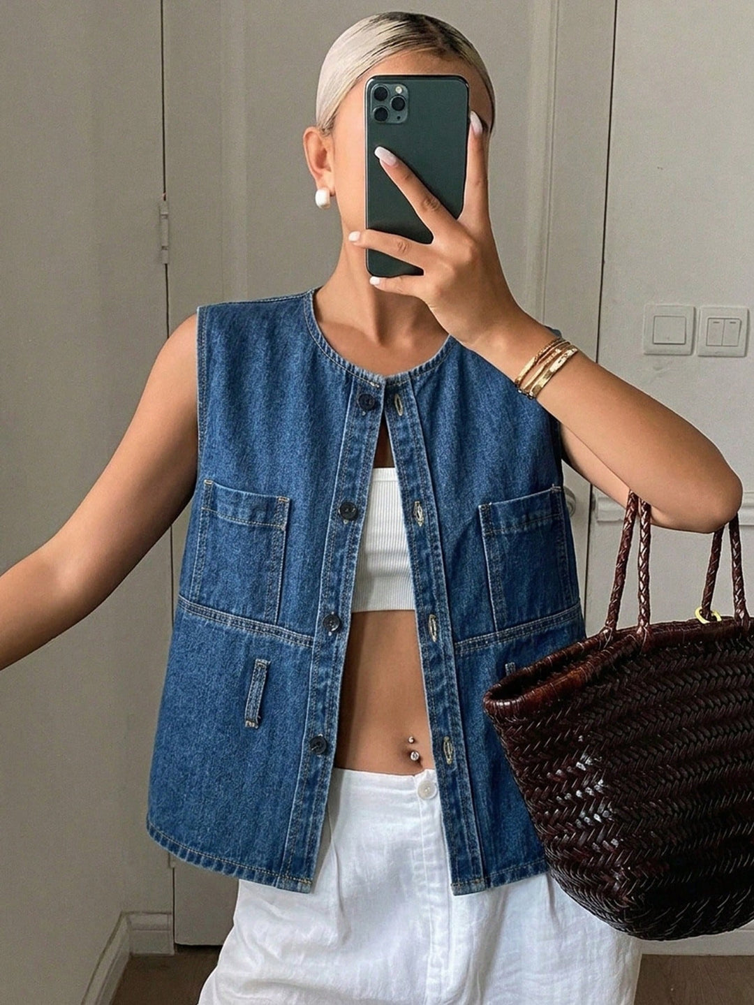 Top SHEIN, albastru
