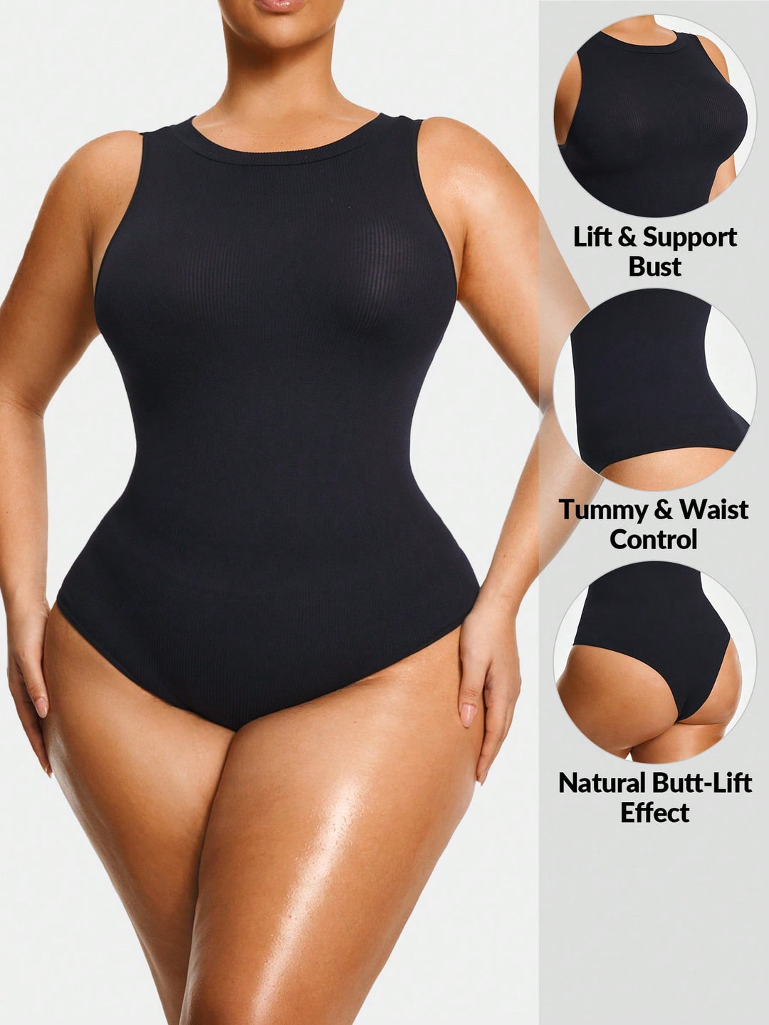 Body modelator SHEIN, negru
