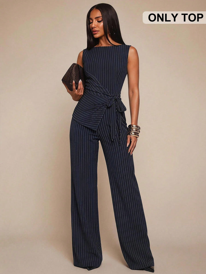 Bluza fără mâneci SHEIN, albastru