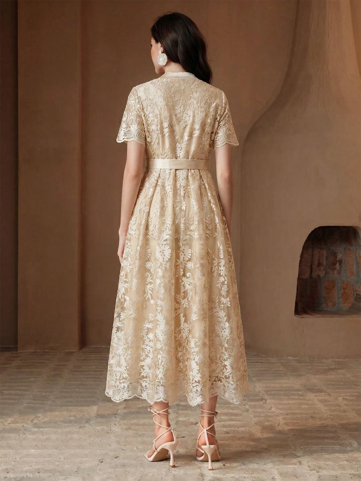 Rochie maxi SHEIN, bej