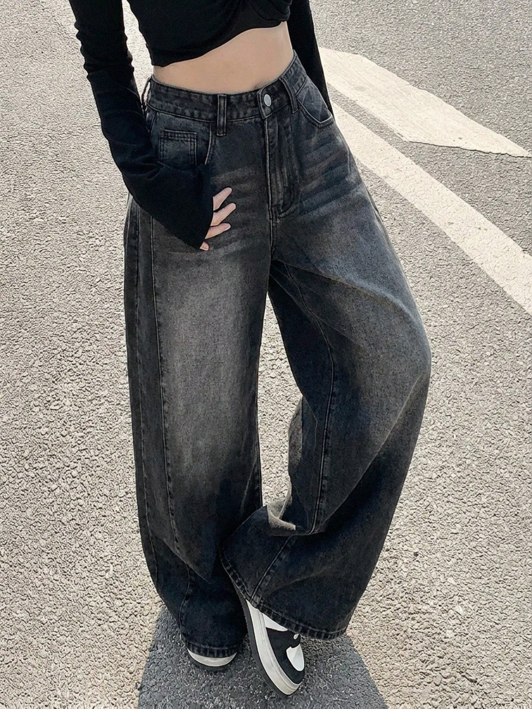 Jeans SHEIN, negru