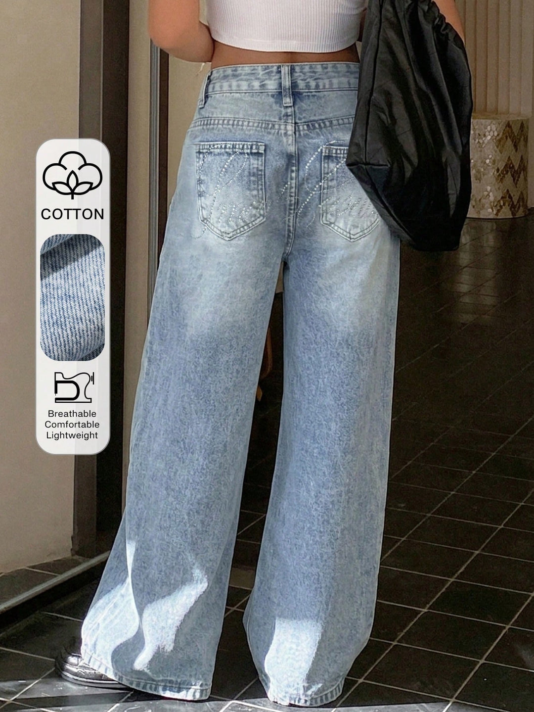 Jeans SHEIN, albastru