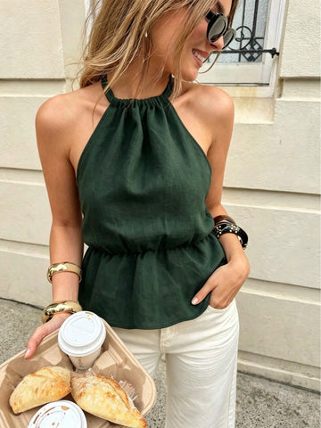 Top SHEIN, kaki