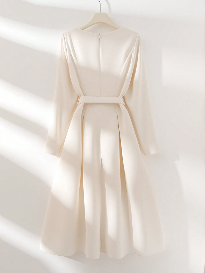 Rochie midi SHEIN, bej