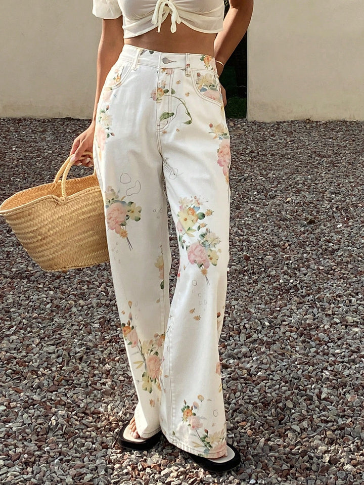 Jeans SHEIN, alb