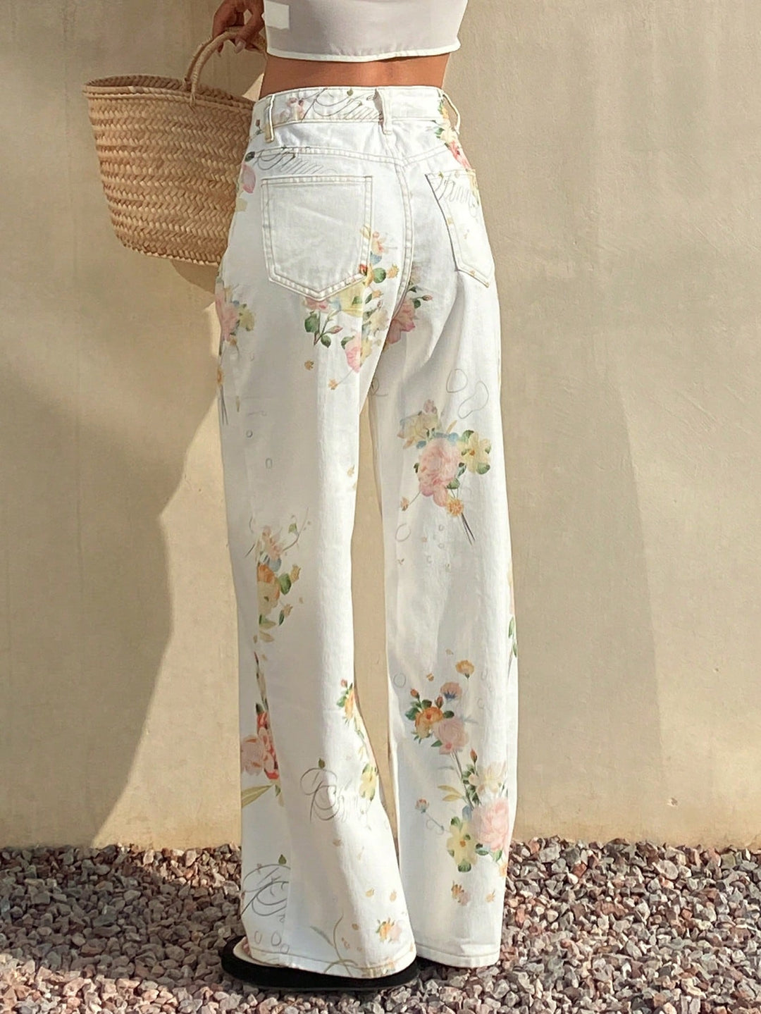 Jeans SHEIN, alb