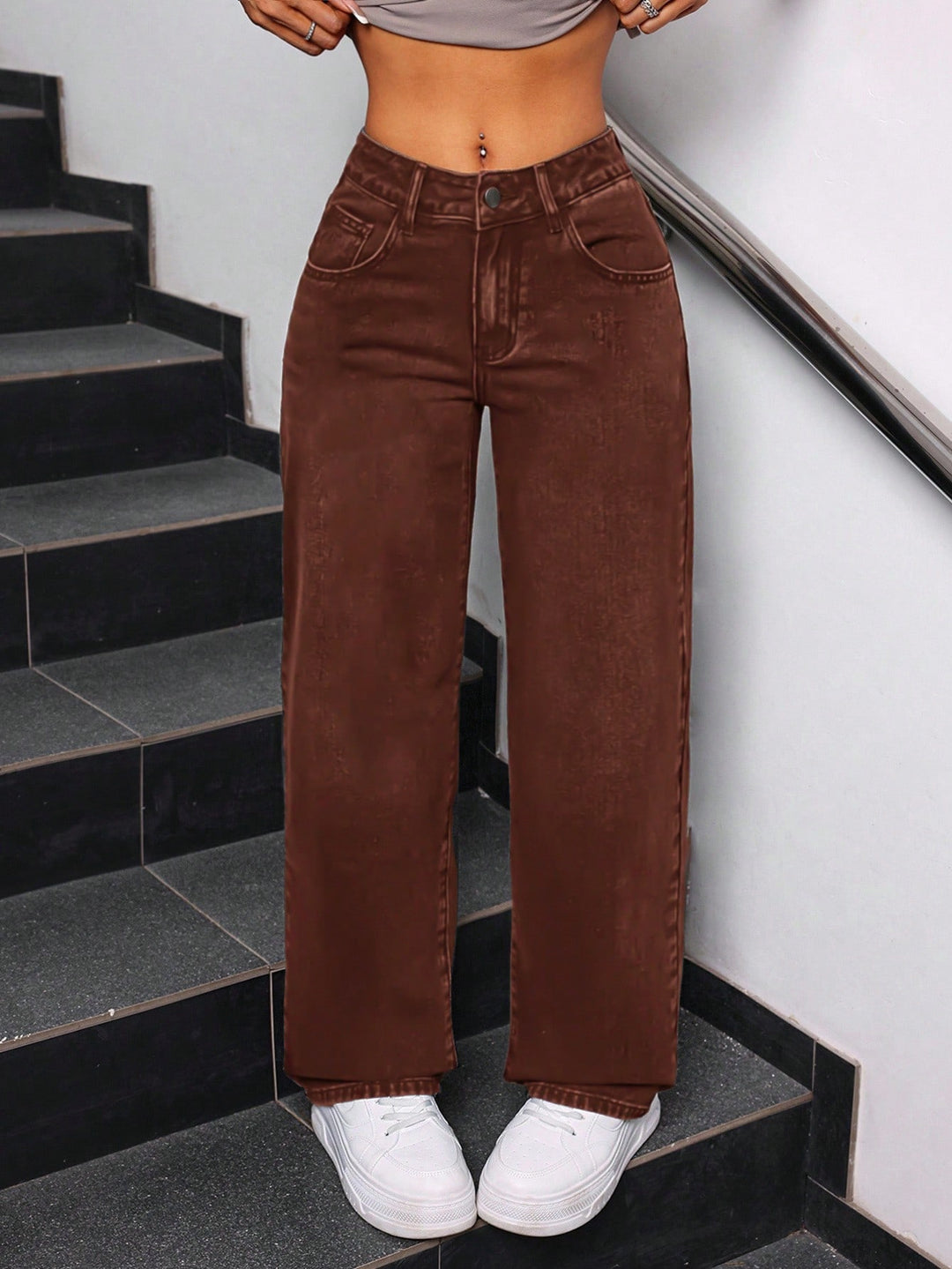Jeans SHEIN, maro
