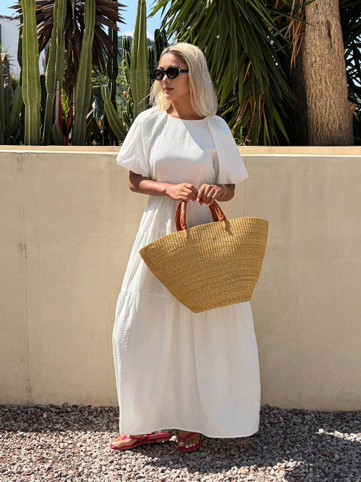 Rochie maxi SHEIN, alb