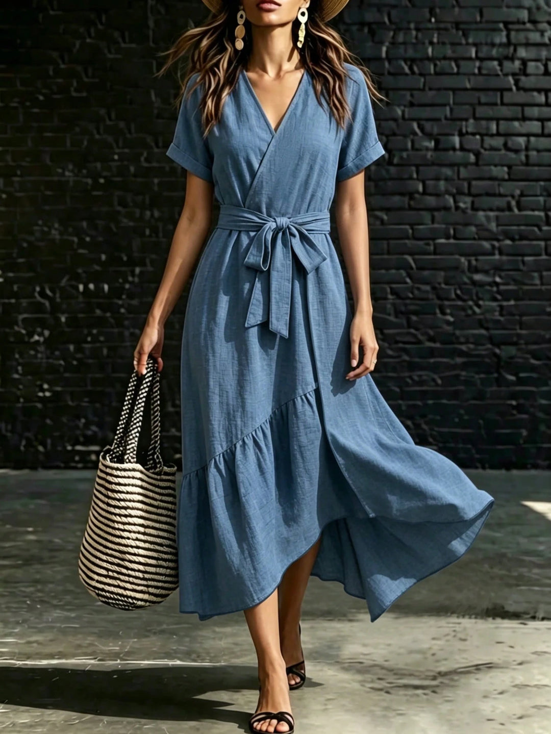 Rochie midi SHEIN, albastru