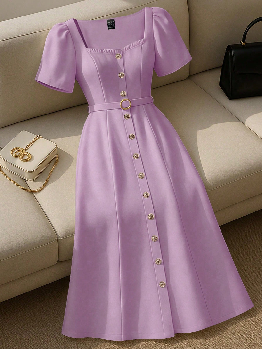 Rochie midi SHEIN, mov