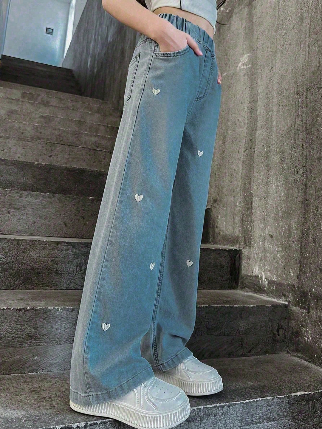 Jeans SHEIN, albastru