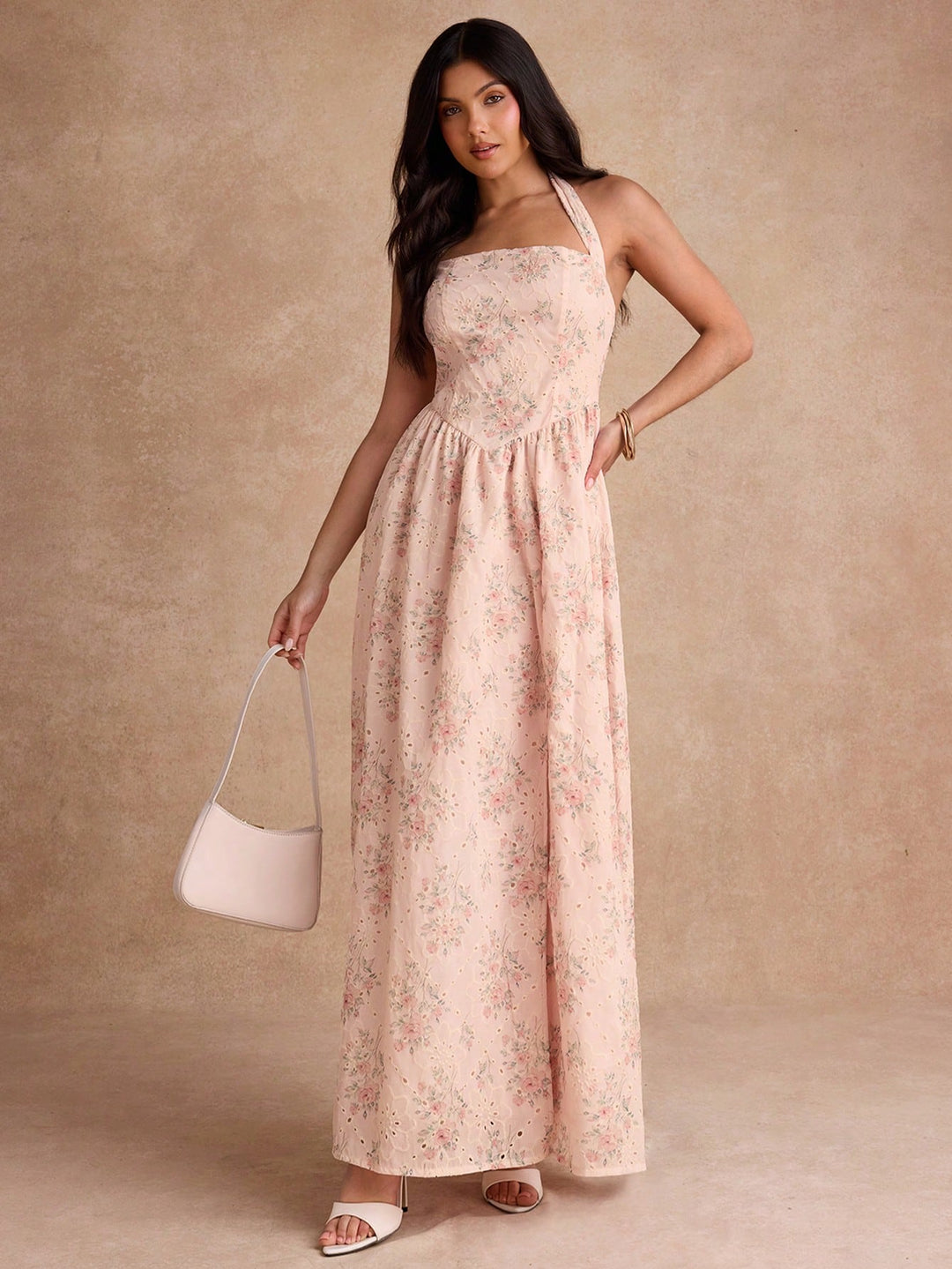 Rochie maxi SHEIN, roz
