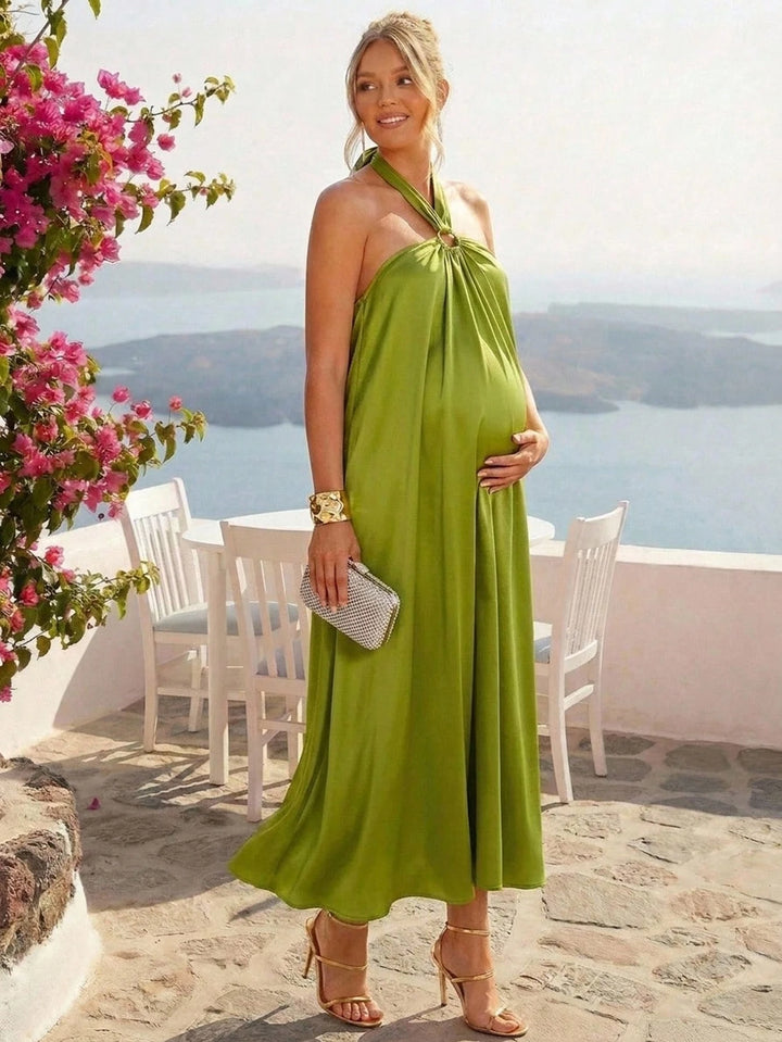 Rochie maxi SHEIN, verde