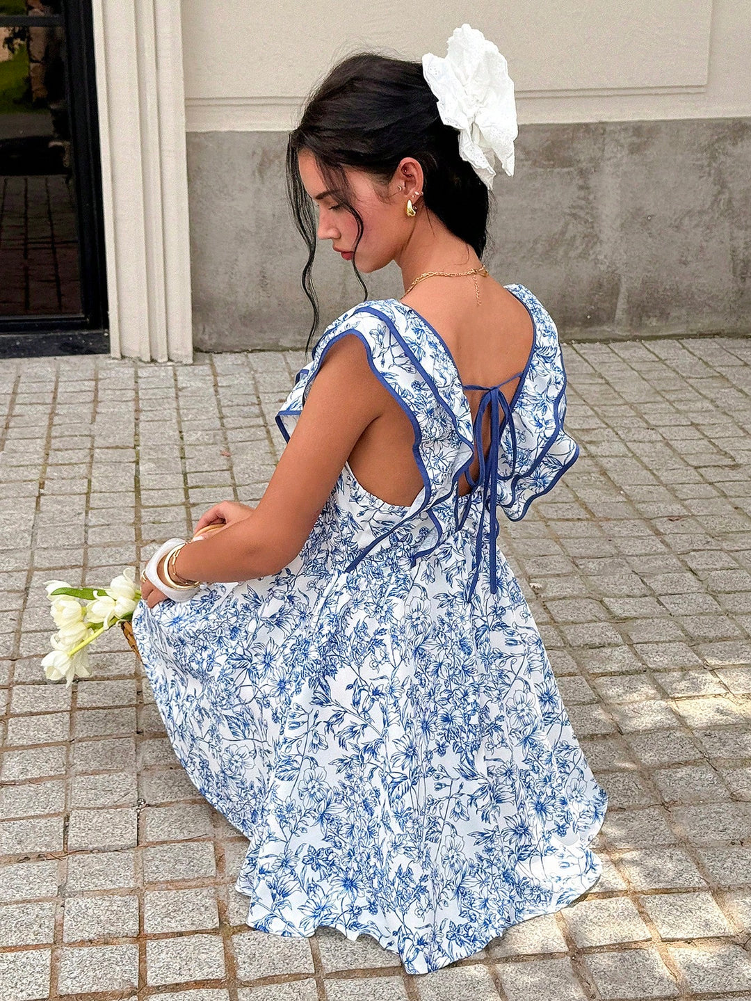 Rochie scurtă SHEIN, albastru