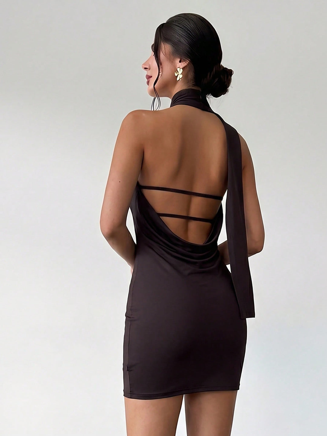 Rochie mini SHEIN, maro