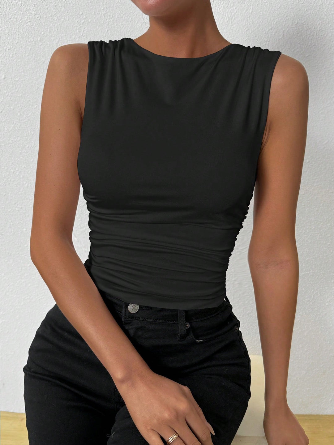Top SHEIN, negru