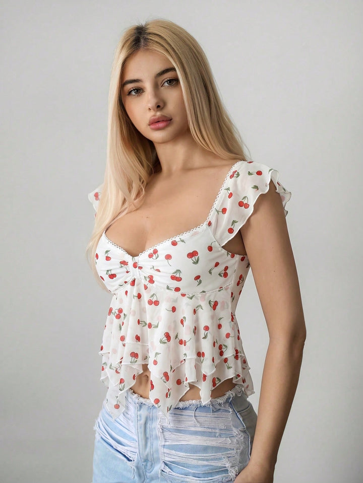 Top SHEIN, alb