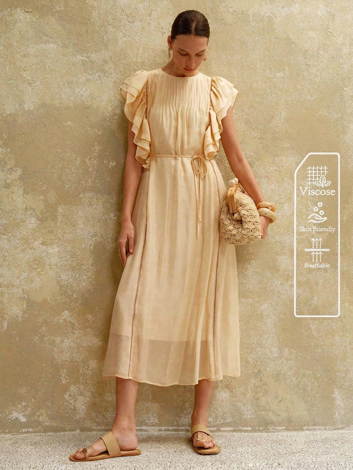 Rochie maxi SHEIN, portocaliu