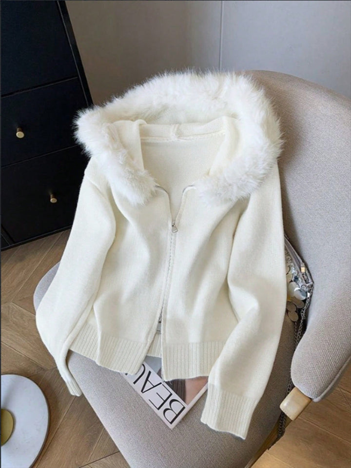 Cardigan SHEIN, alb