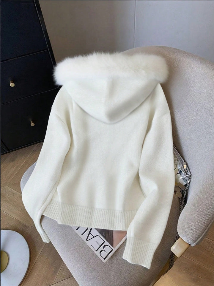 Cardigan SHEIN, alb