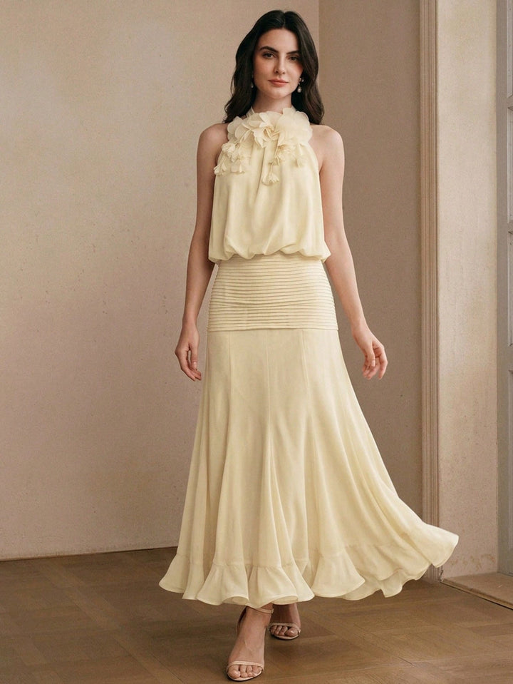 Rochie maxi SHEIN, portocaliu