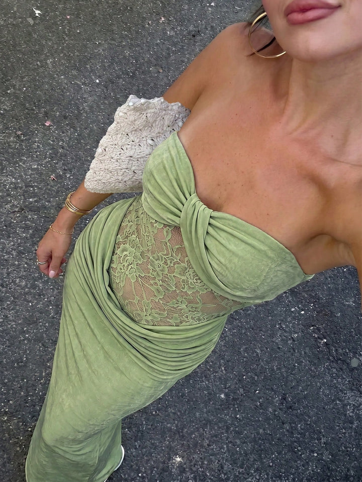 Rochie maxi SHEIN, verde