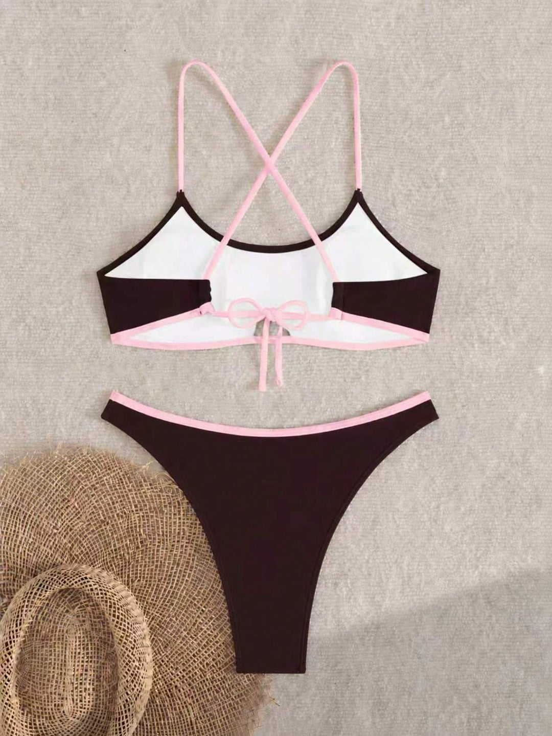 Set bikini SHEIN, roz