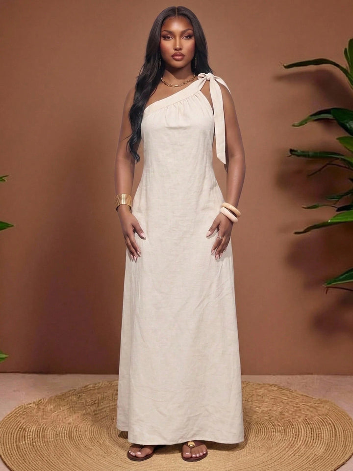 Rochie maxi SHEIN, bej