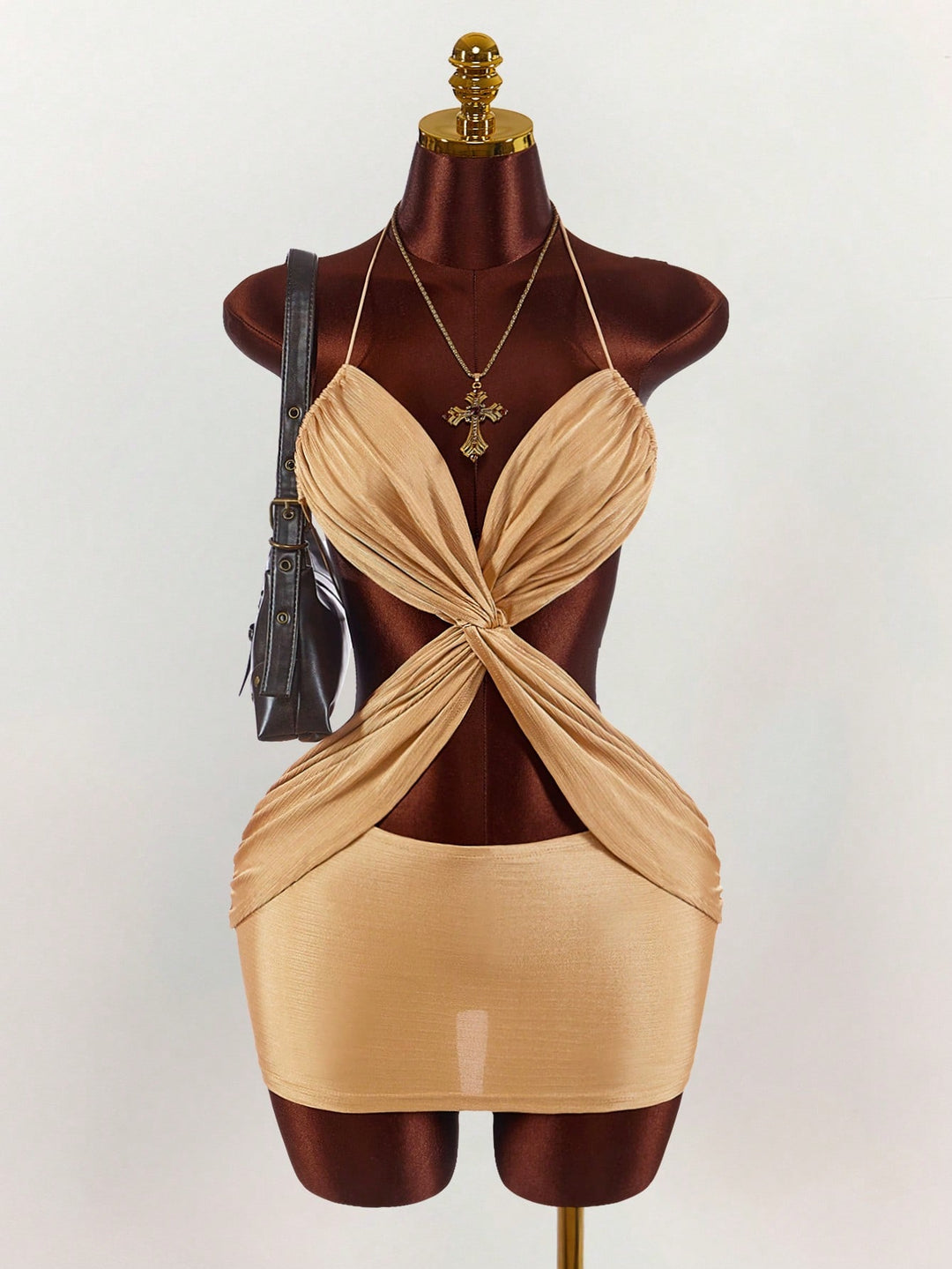 Rochie mini SHEIN, auriu