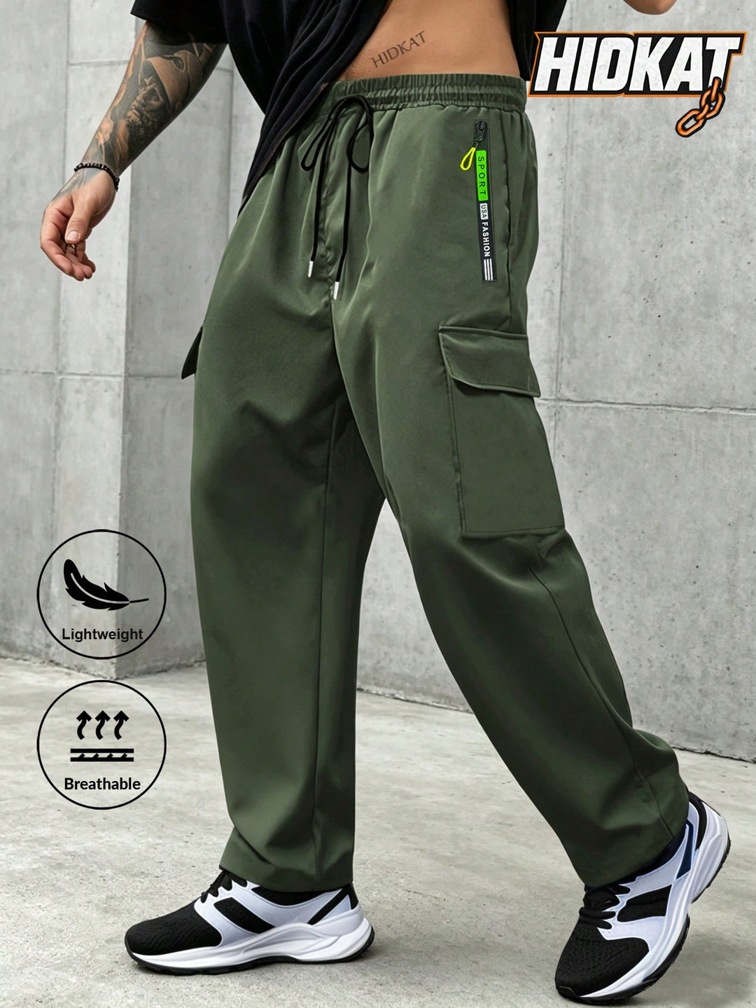 Pantaloni SHEIN, verde