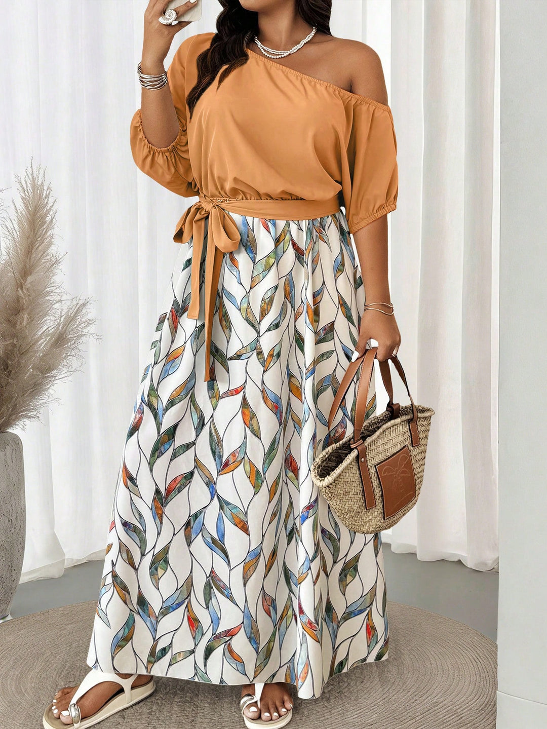 Rochie maxi SHEIN, mix culori