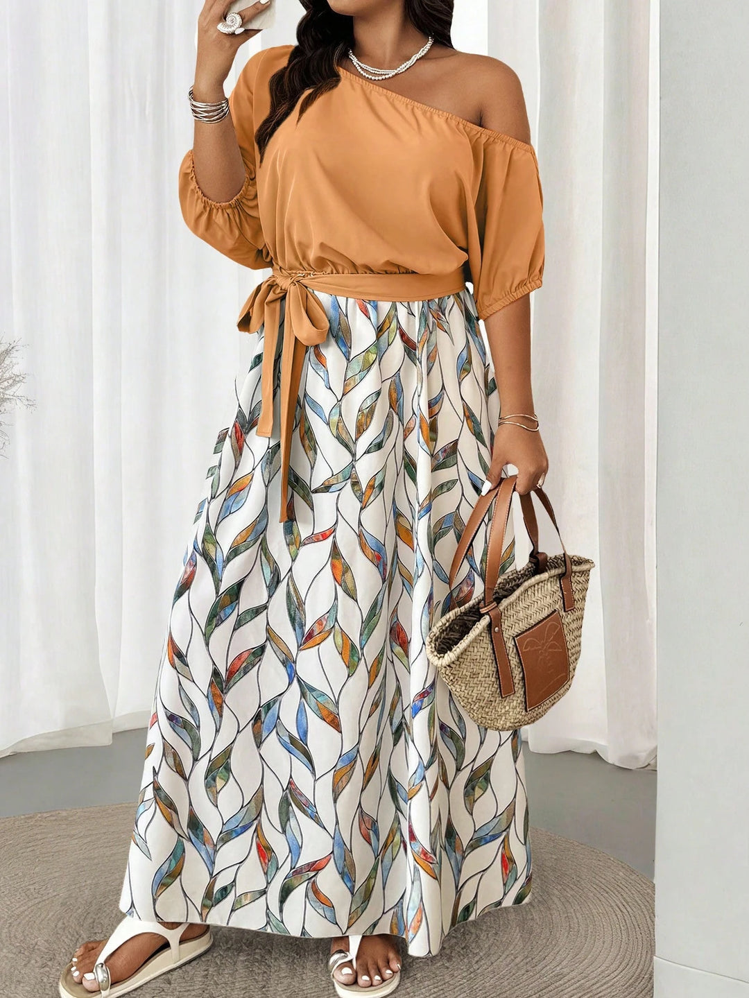 Rochie maxi SHEIN, mix culori