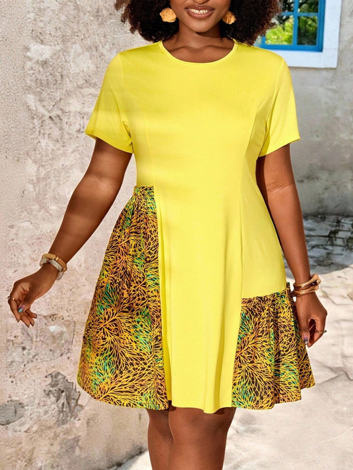 Rochie mini SHEIN, galben